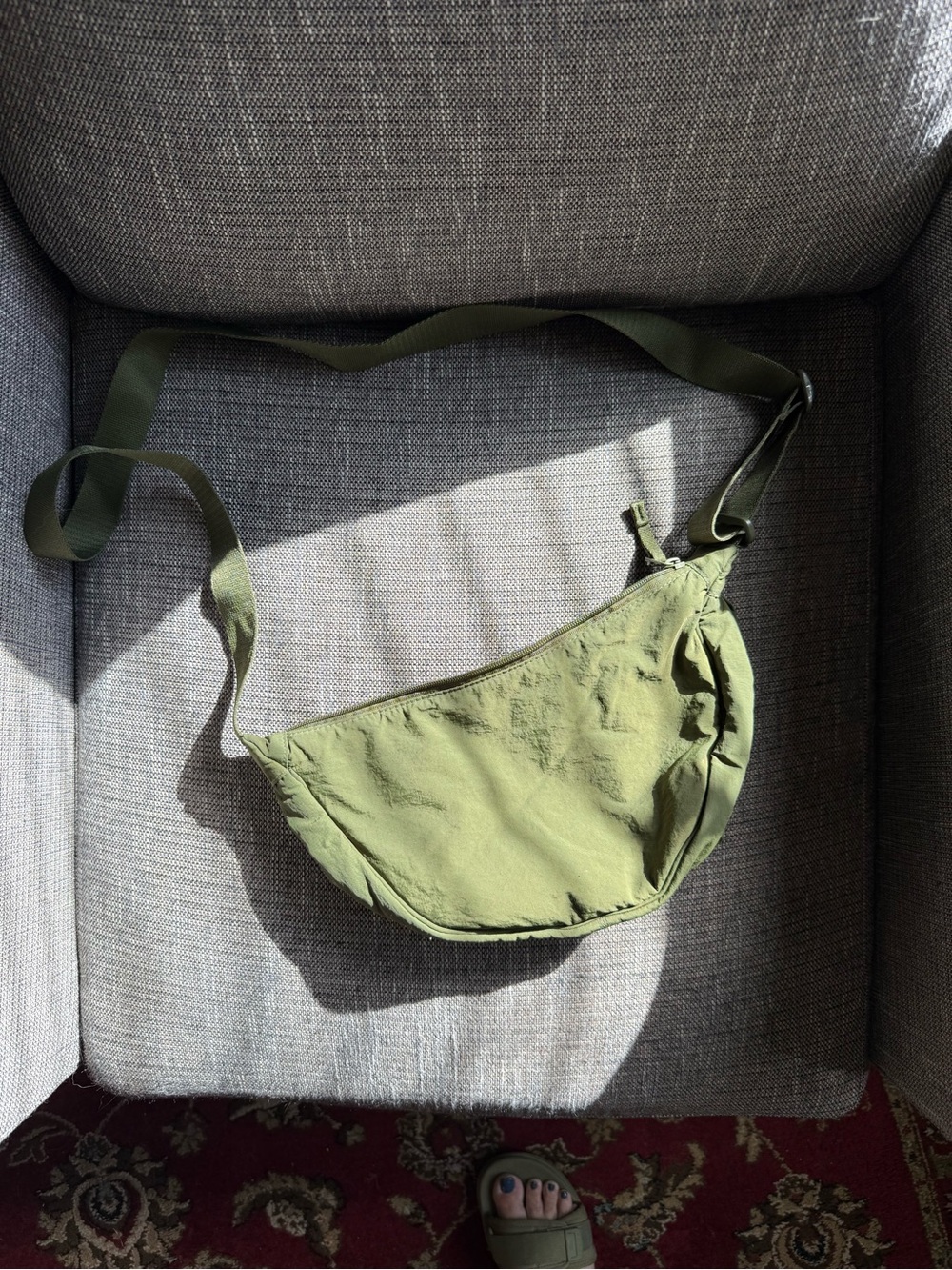 Uniqlo Olive Green Women’s Crossbody Sling Bag